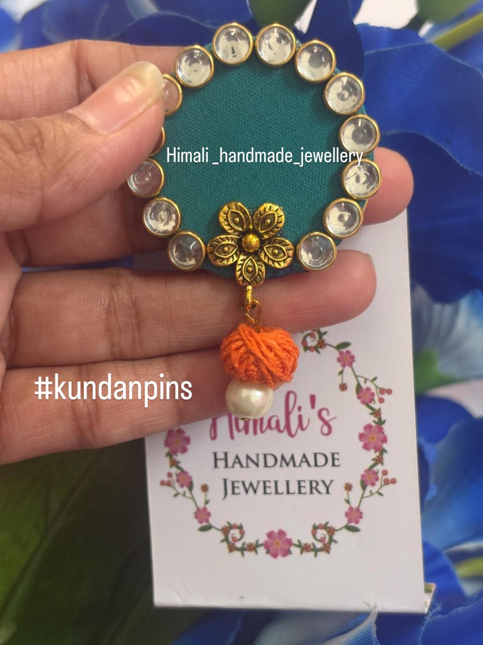 kundan hairpins